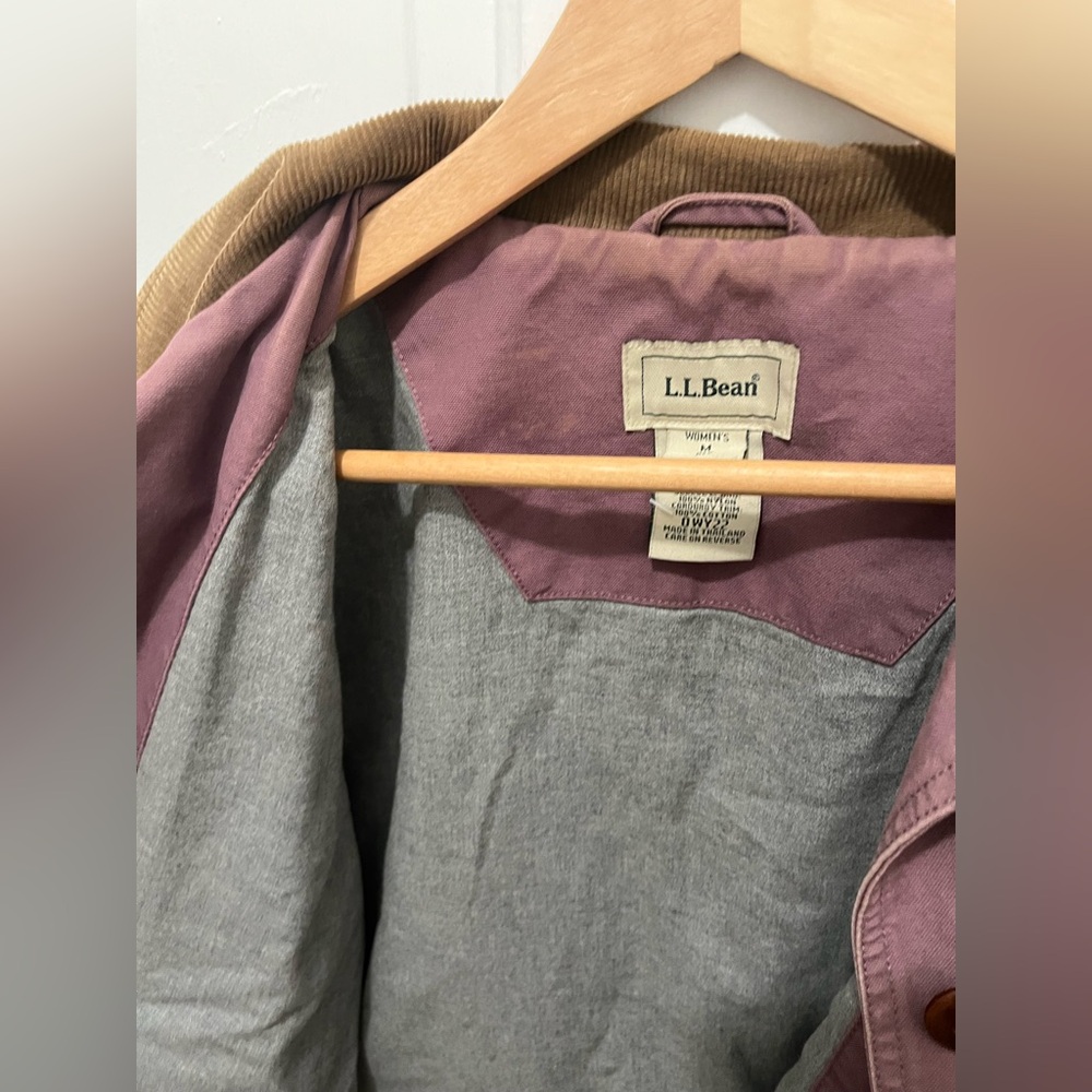 L.L. Bean Purple Mauve Barn Coat - Picture 4 of 6
